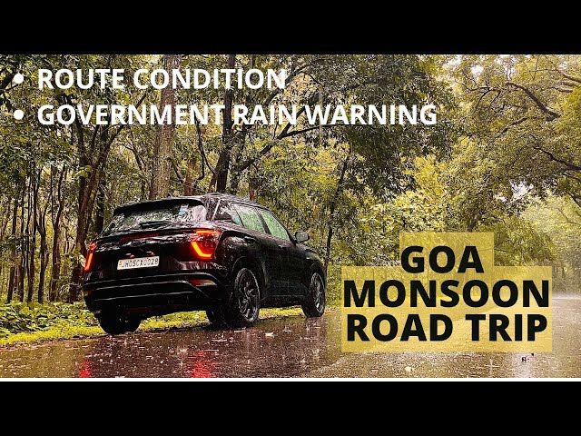 EP:01 Bengaluru to Goa Road trip in monsoon | बारिश ने मचाई तबाही | Red alert warning by Govt |#rain