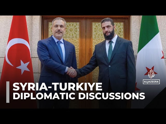 Turkiye FM meets Syria’s new leader, calls for lifting of global sanctions