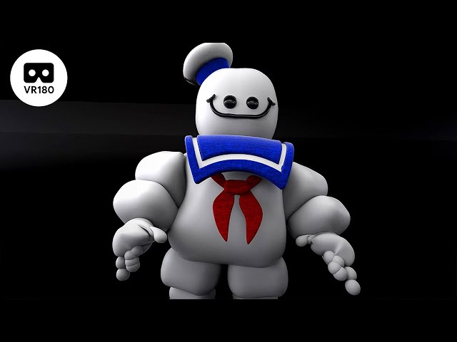 Stay Puft Marshmallow Man 8K VR (SBS VR180 3D 60fps)