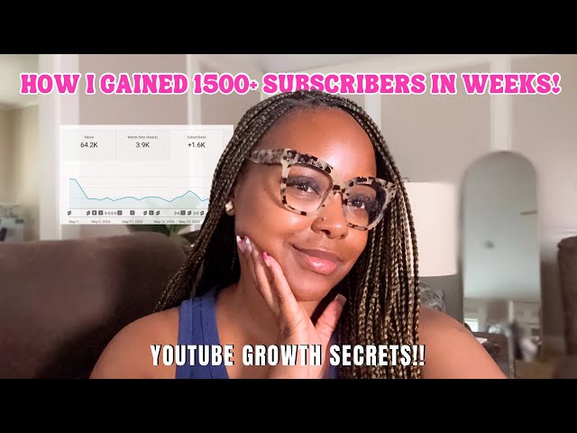 How I gained over 1,500 subscribers in weeks | YouTube Growth SECRETS & Monetization HACKS!