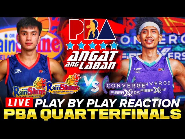 🔴RAIN OR SHINE vs CONVERGE │ PBA COMMISIONERS' CUP Play-by-Play Reaction & Scoreboard