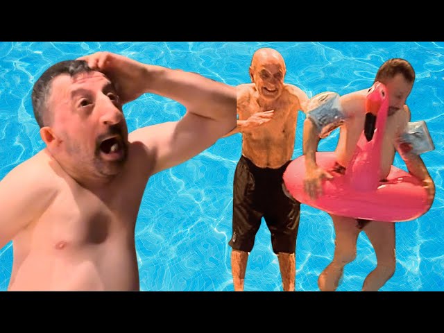 Köksal Baba is in Shock! Moments Full of Laughter and Fun in the Pool