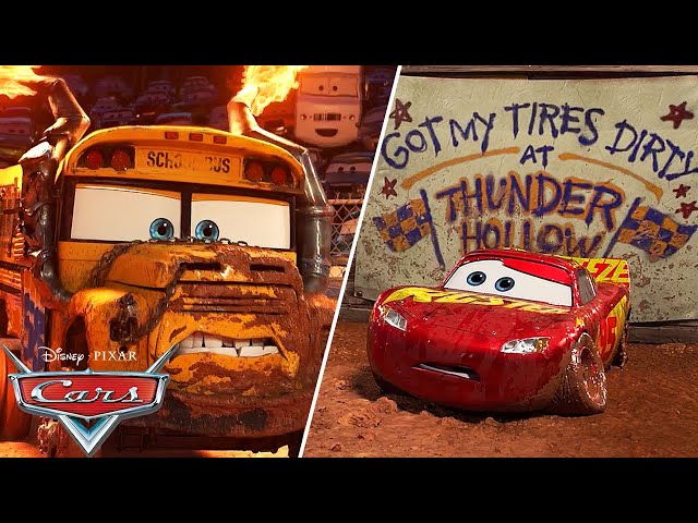 Miss Fritter vs. Lightning McQueen | Pixar Cars