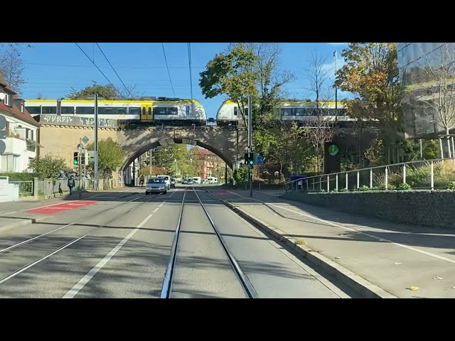 Mit der Straßenbahn🚋 Linie 3 in Vauban,Freiburg❤️Schwarzwald 🌲