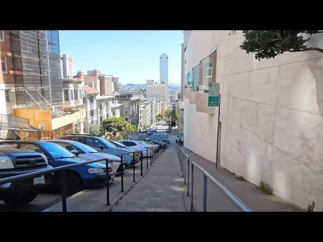 Stairs down Taylor Street | San Francisco, CA | 360 Travel Video