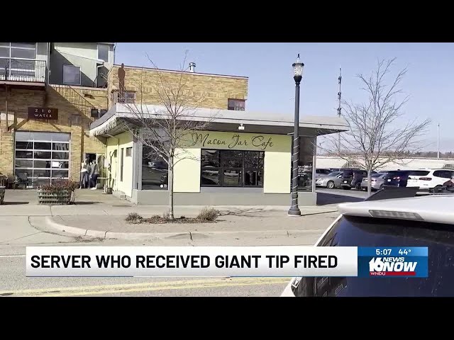 Server who received $10,000 tip at Benton Harbor cafe fired