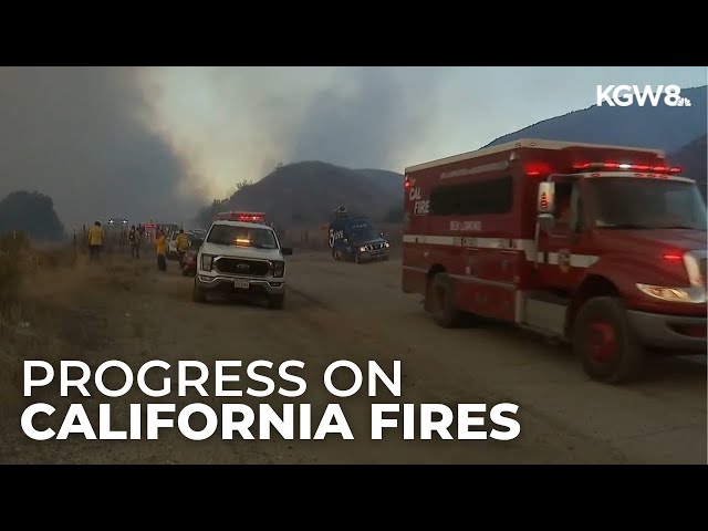 Crews gain 'upper hand' on California wildfire