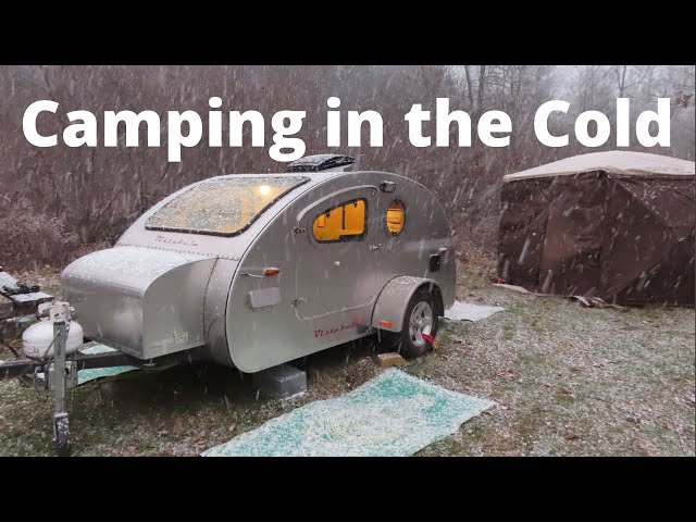 Teardrop Trailer COLD camping  Propex HS2000  propane anxiety