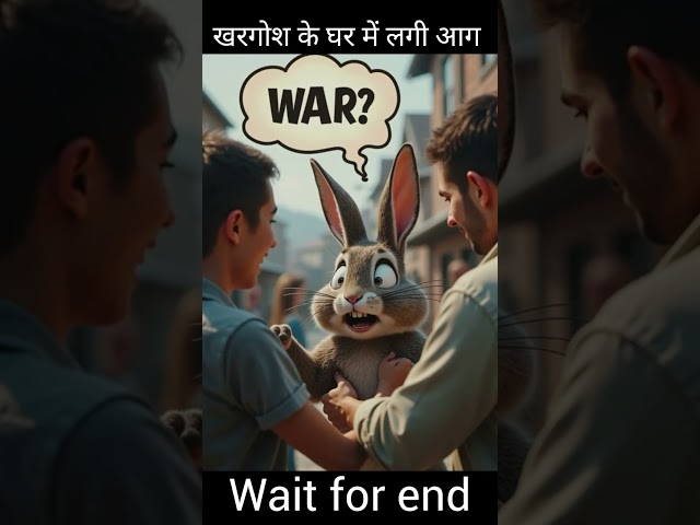 खरगोश के घर में लगी आग 😌#rabbit #rabbit video