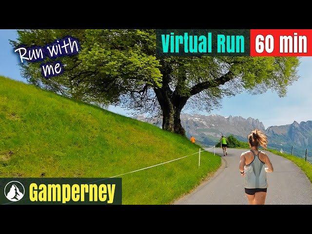 Gamperney Mountain Run 🇨🇭 Switzerland Wonderland | Treadmill Running | Virtual Run #88