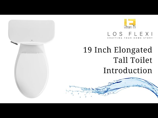 19 Inch Elongated Bowl Toilet with Siphon Flush | Los Flexi