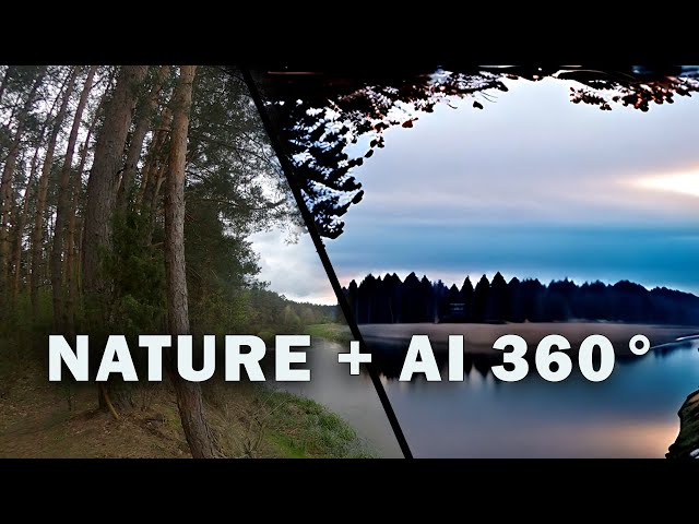 Forest 360 - a relaxing nature landscape enhanced by AI