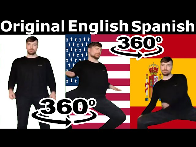 Mr Beast Rizz (Original vs English vs Spanish Versions) 360º