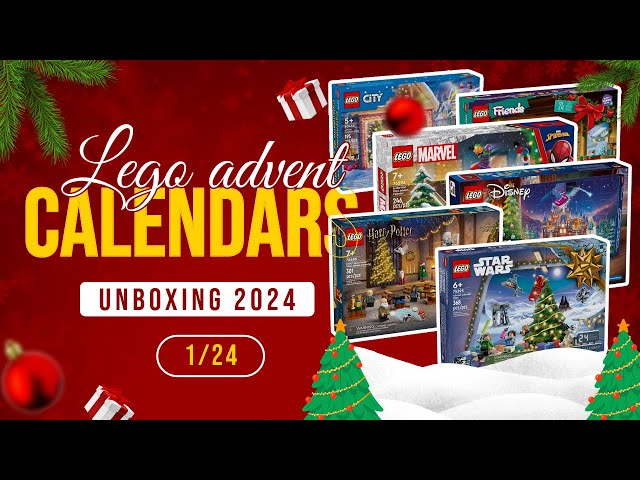 LEGO ADVENT CALENDARS 2024 UNBOXING / OPENING DAY 1