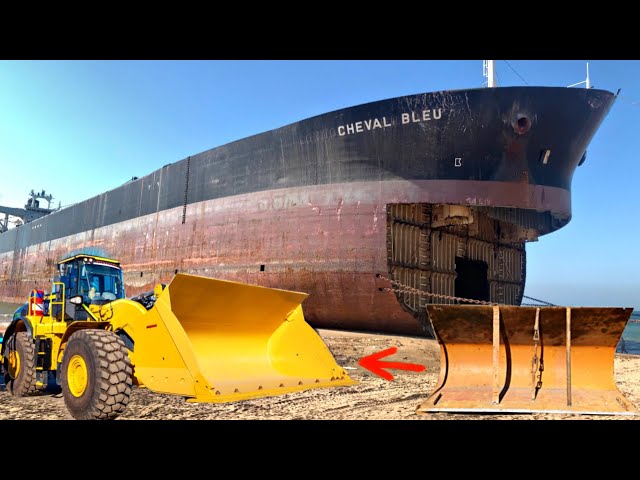 How Ships Breakers Break Up ships and Make a new Bucket From High strength Sheet