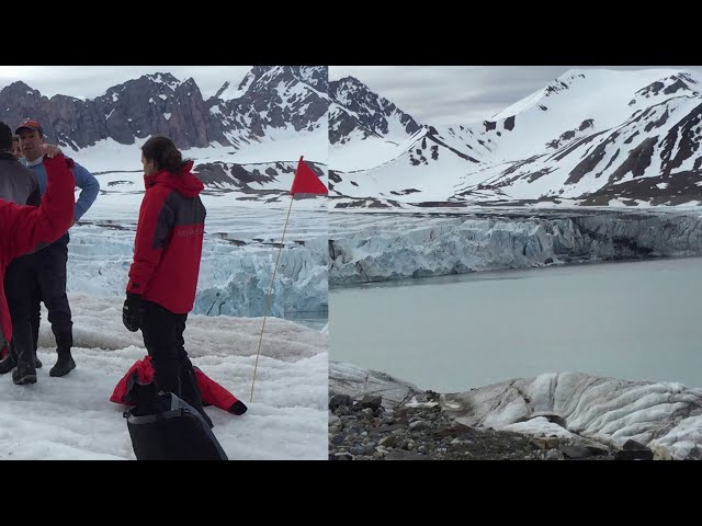 Glacier Hike in Svalbard via Silversea Cruises Arctic Cruise