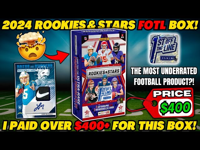 *THE MOST UNDERRATED PRODUCT!😱 2024 ROOKIES & STARS FOTL HOBBY BOX REVIEW!🏈