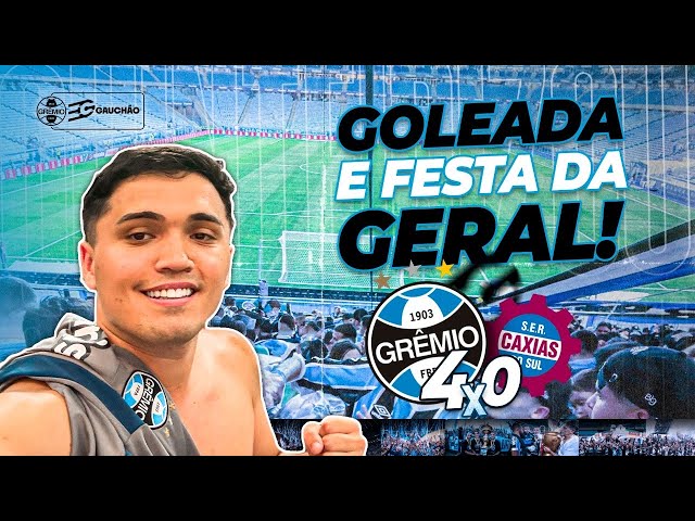 GRÊMIO 4x0 CAXIAS - GOLEADA E FESTA DA GERAL!