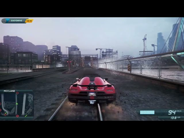 Driving the fastest and most wanted car in nfs mw