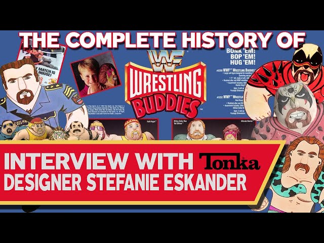 Complete History Of WWF Wrestling Buddies! Interview with Tonka Toy Designer Stefanie Eskander!