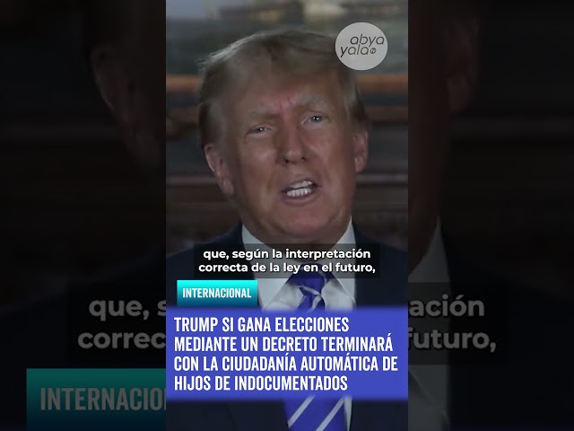 Trump habla sobre hijos de migrantes ilegales y futuras medidas si llega a la presidencia #shorts