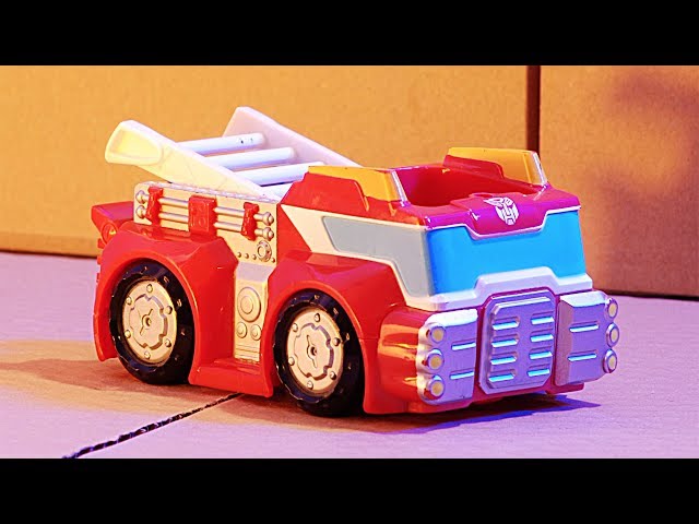 Rescue Bots HEATWAVE: the world's simplest transformer (stop motion review)