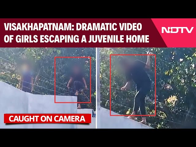 Andhra Pradesh News | On Camera: Dramatic Video Of Girls Escaping A Juvenile Home In Visakhapatnam