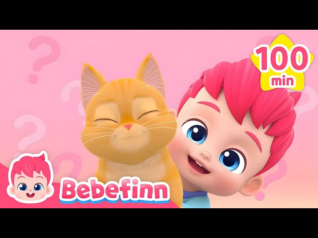 Meow 🐱 The Cat Song and More Bebefinn Nursery Rhymes for Kids