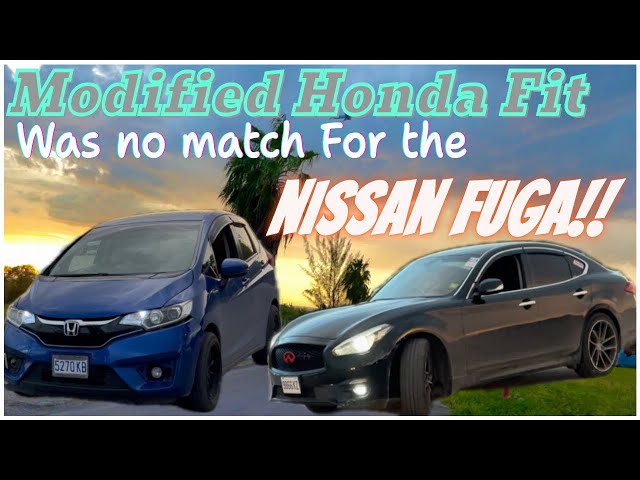 Modified Honda Fit Was No Match For The Nissan Fuga 🇯🇲