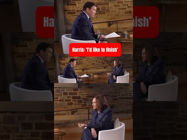 Kamala Harris' MOST INTENSE Moments on Fox News with Bret Baier #kamalaharris #foxnews #shorts