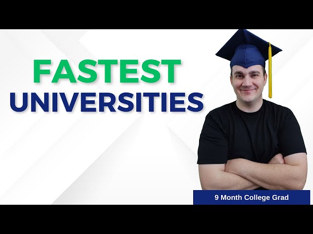 Fastest Universities in 2025! Full List