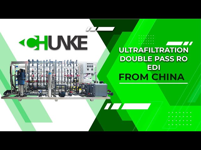 How to produce ultrapure water from very dirty water: Ultrafiltration + Doubele Pass RO + EDI