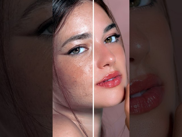 Best methods for skin retouching in Photoshop #highendskinretouching  #shorts