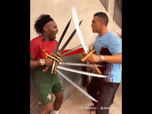 Ronaldo and Ishowspeed Freaky Sword Fight #ai #ishowspeed #ronaldo #funnyshorts #speed