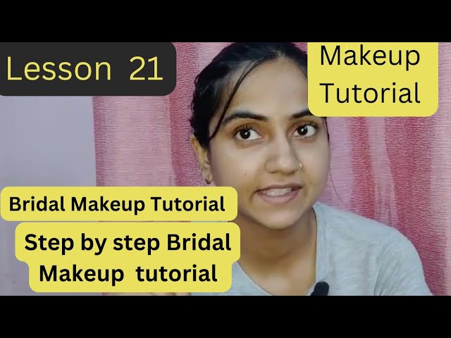 Bridal Makeup Step by step tutorial l Makeup classes