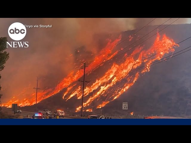 New wildfire explodes in Southern California