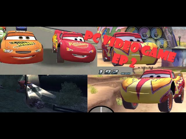 Cars 1 PC video game | EP 2 |  Racing and tractor tipping!