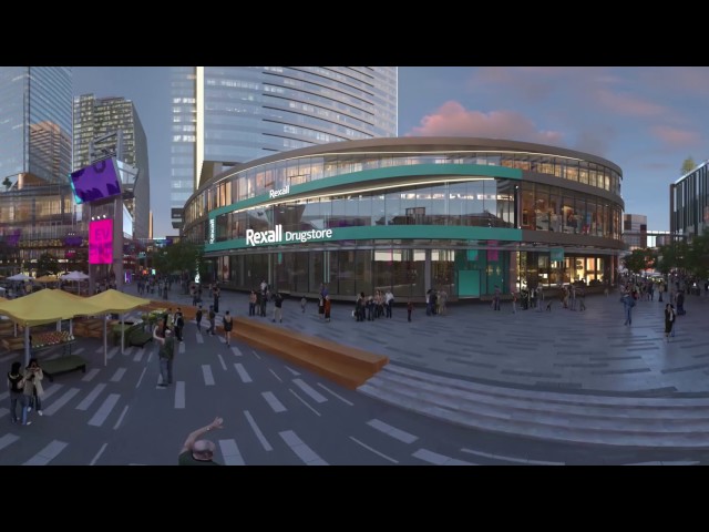 Daytime Plaza VR Video