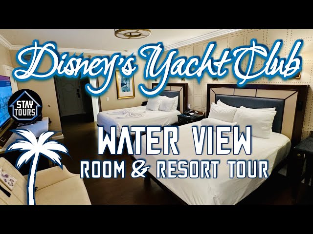 Disney’s Yacht Club Resort Water View Room Tour 2024