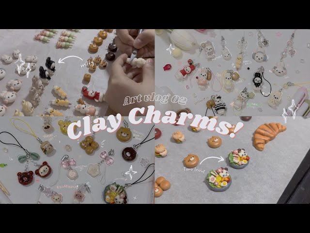 Making Clay Charms for the First time! | ByKnochi