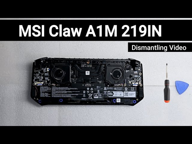 MSI Claw A1M 219IN Dismantling Video