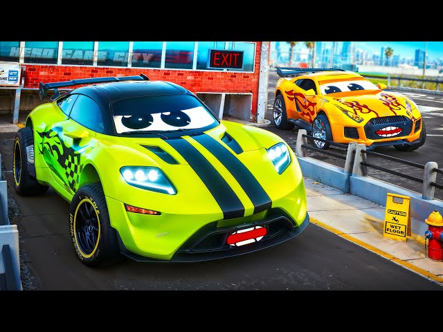 Crazy Fast Cars' Hide and Seek Fails: Fire Truck, Ambulance, Police to the Rescue! | Hero Cars Movie