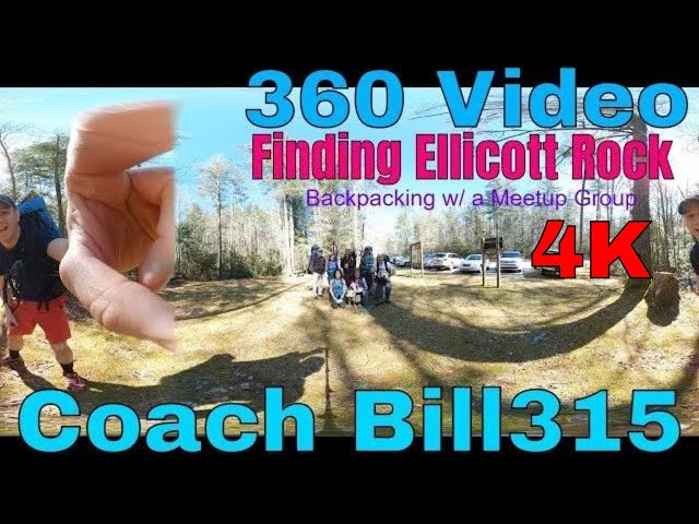 360 Video 4K @ Ellicott Rock: Backpacking with a Meetup Group