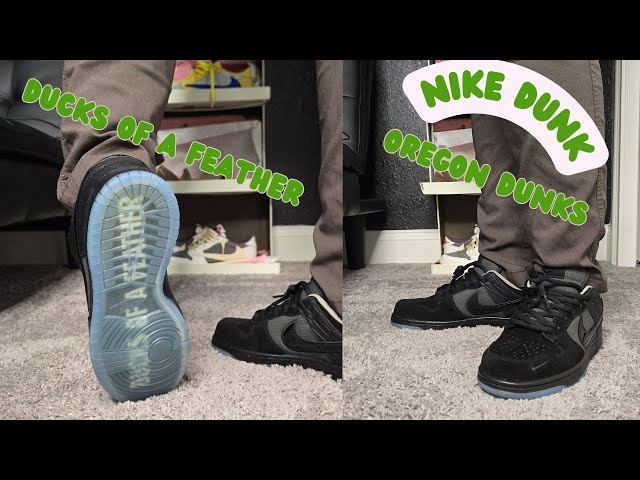 "Nike Dunk Low Oregon Ducks Collab Unboxing and Review"