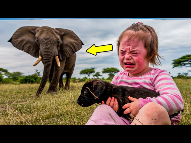 Todos Ficaram Pálidos com o Que o Elefante Fez com a Menina Perdida na Savana...