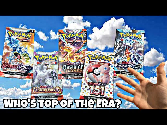 OPENING all sets from Scarlet & Violet ERA! Which is the BEST? #pokemon #reaction #collection #fyp