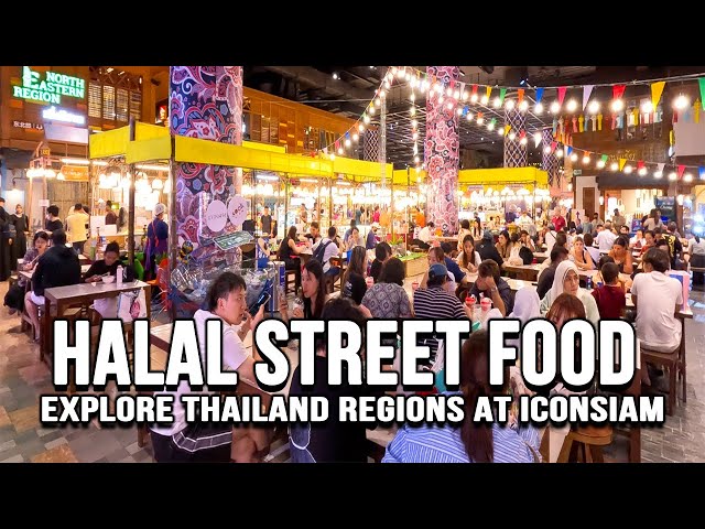 【🇹🇭 4K】Exploring Thailand's Best Regional Dishes in Iconsiam's Food Street Paradise | Halal Food