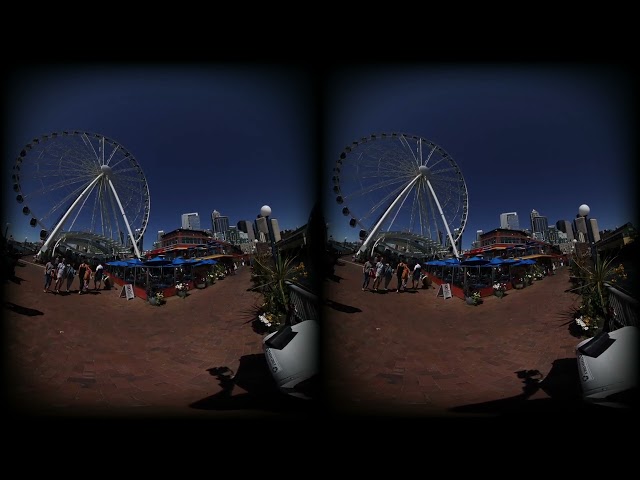 Seattle Waterfront Clip Series 3D VR 8k 180° Ferries Pike Place Oculus Metaverse Virtual Realty