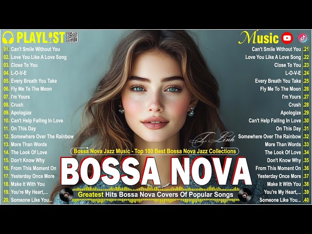 Most Popular Bossa Nova Songs 2025 🌟 Relaxing Jazz Covers Playlist 🎵