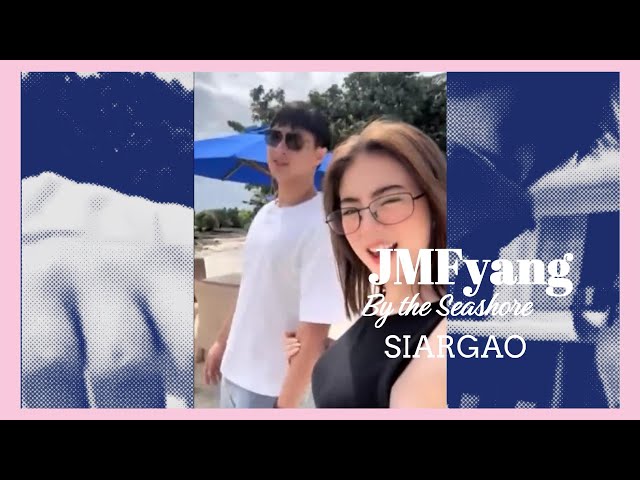 Fyang at JM  #jmfyang sa Seashore nang Siargao Sana All May Ka Holding Hands While Walking